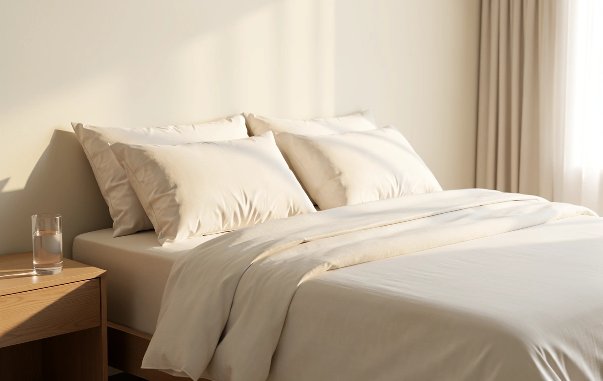 Ambiance sereine de chambre à coucher